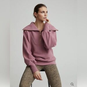 Varley Vine Half Zip Pullover Nostalgia Rose
